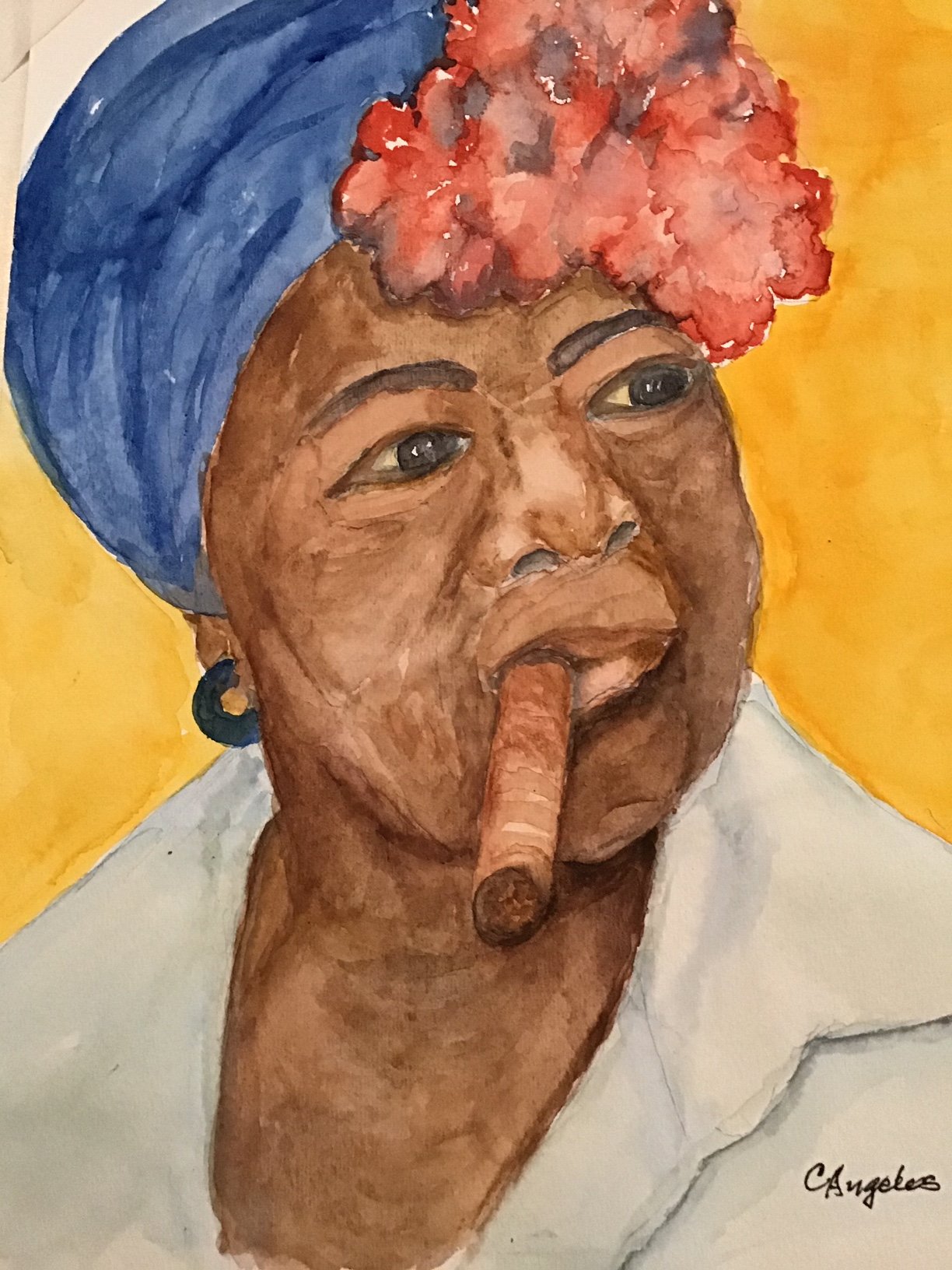 Lady with Cigar